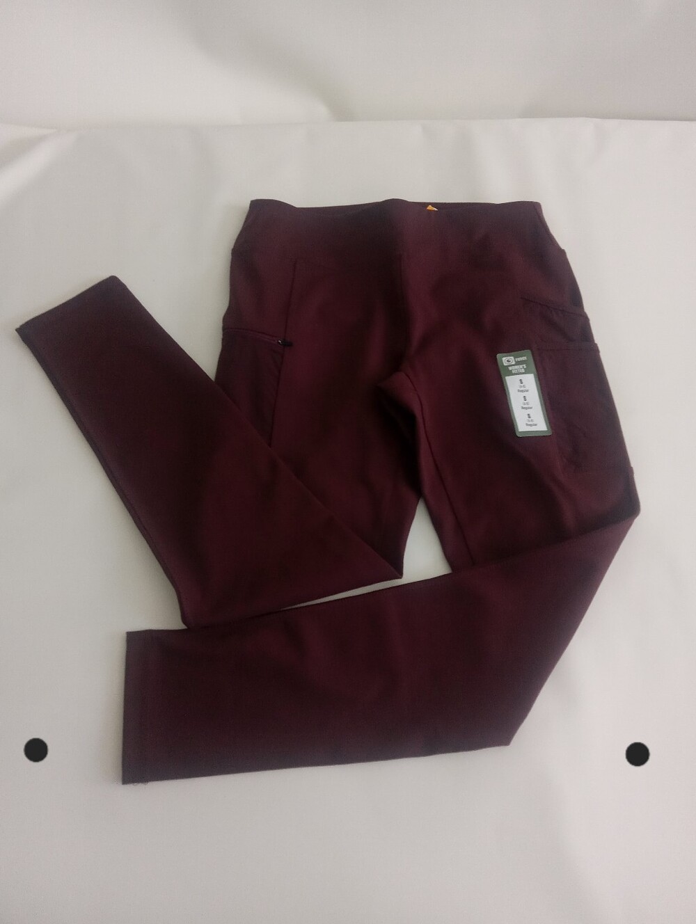 Carhartt Force Fitted Lightweight Utility Leggings Sz Small Burgundy